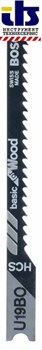 Пильное полотно Bosch U 19 BO Basic for Wood [2608630567]