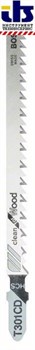Пилка для лобзика T 301 CD Clean for Wood (в упаковке 5шт.), BOSCH