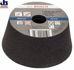 Bosch Чашечный шлифкруг, конусный, по металлу/литью 90 mm, 110 mm, 55 mm, 36 [1608600233]