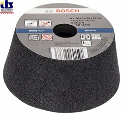 Bosch Чашечный шлифкруг, конусный, по камню/бетону 90 mm, 110 mm, 55 mm, 36 [1608600240]