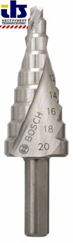 Ступенчатое сверло 4-20мм, BOSCH