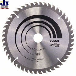 Диск пильный для циркулярок 235-30(25) OptilineWood 48зуб., BOSCH