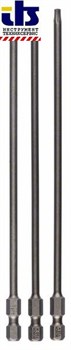 Набор из 3 насадок-бит Bosch Extra Hart T8; T10; T15; 152 mm [2607001763]