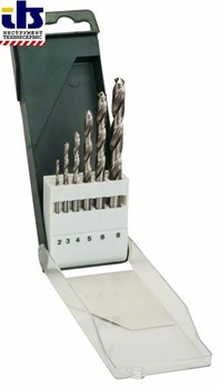 Набор из 6 свёрл Bosch HSS-G по металлу, DIN 338 2,0; 3,0; 4,0; 5,0; 6,0; 8,0 mm [2609255060]