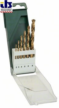 Набор из 6 свёрл по металлу Bosch HSS-TiN, DIN 338 2,0; 3,0; 4,0; 5,0; 6,0; 8,0 mm [2609255113]