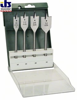 Bosch Набор из 4 плоскофрезерных свёрл 16,0x160;22,0x160;25,0x160;32,0x165 [2609255275]