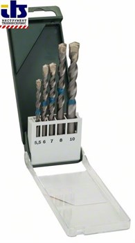 Bosch Набор из 5 свёрл по бетону 5,5x85; 6,0x100; 7,0x100; 8,0x120; 10,0x120 [2609255418]