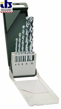 Bosch Набор из 5 свёрл по камню 4,0x75; 5,0x85; 6,0x100; 8,0x120; 10,0x120 [2609255460]