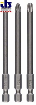 Набор из 3 отвёрток-насадок (Bosch PZ) PZ1; PZ2; PZ3; 89 mm [2609255969]