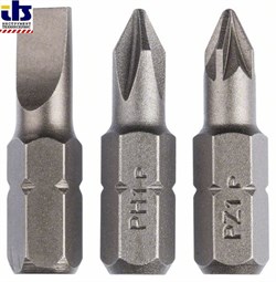 Набор из 3 бит Bosch Standard (HEX, PH, PZ) S1,0x5,5; PH1; PZ1; 25 mm [2609255974]
