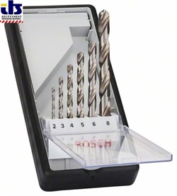 Набор из 6 свёрл по металлу Bosch Robust Line HSS-G, 135&#176; 2; 3; 4; 5; 6; 8 mm, 135&#176; [2607010529]