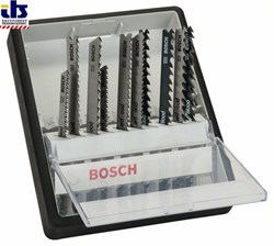 Набор ROBUST Line пилок к лобзику Wood Expert (-10-) с-T-образным хвостовиком, BOSCH
