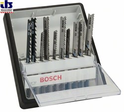 Набор ROBUST Line пилок к лобзику Wood and Metal (-10-) с-T-образным хвостовиком, BOSCH