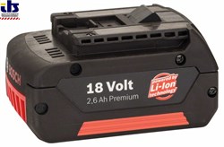 Вставной аккумулятор Bosch GBA 18 В 2,6 А•ч M-C HD, 2,6 Ah, Li Ion [2607336092]
