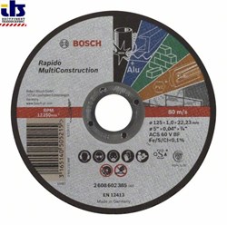 Отрезной круг 125*1,0  Rapido Multi Construction, BOSCH