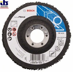 Зачистной круг Bosch N377, Best for Metal 115 мм, 22,23 мм, SiC, 8 350 об/мин [2608607632]
