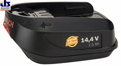 Вставной аккумулятор 14,4 В Bosch DIY, 1,5 Ah, Li Ion [2607336206]