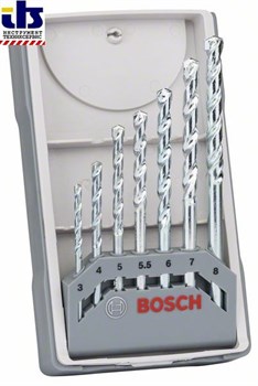 Набор из 7 сверл по камню Bosch CYL-1 3,4,5,5,5,6,7,8 [2607017035]