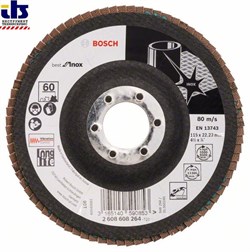 Лепестковый шлифкруг Bosch X581, Best for Inox 115 мм, 22,23, 60 [2608608264]