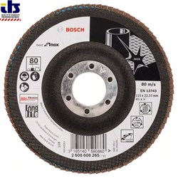 Лепестковый шлифкруг Bosch X581, Best for Inox 115 мм, 22,23, 80 [2608608265]
