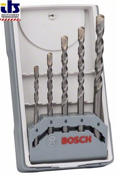 Набор из 5 сверл по бетону Bosch CYL-3 4; 5; 6; 6; 8 mm [2607017080]
