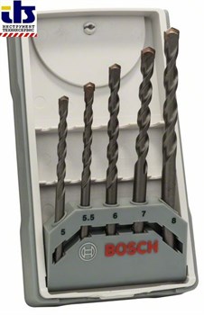 Набор из 5 сверл по бетону Bosch CYL-3 5; 5,5; 6; 7; 8 mm [2607017081]