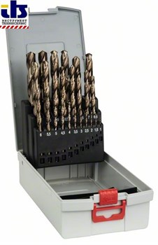 Набор сверл по металлу из 25 предм. Bosch ProBox HSS-Co, DIN 338 (легирование кобальтом) 1-13 mm [2608587018]