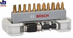 Набор бит 12шт.MAX grip  PH,PZ1/2/3,T,S+быстросмен держ, BOSCH
