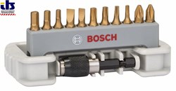 Набор битов для шуруповерта 11 предм., вкл. держатель для битов Bosch PH2; PZ2; T10; T15; T20; T25; S0,6x4,5; S0,8x5,5; HEX3; HEX4; HEX5; 25 mm [2608522128]