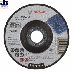 Отрезной круг 125x1,0 Best for Metal вогнутый, BOSCH