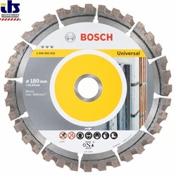 Алмазный отрезной круг Bosch Best for Universal 180 x 22,23 x 2,4 x 12 mm [2608603632]