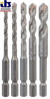 Набор универсальных сверл Bosch HEX-9 Ceramic (4/5/6/8/10) 4; 5; 6; 8; 10 mm [2608589528]