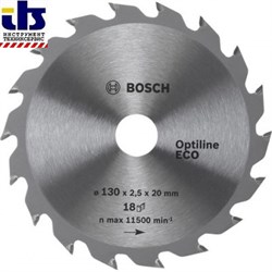 Диск для циркулярных ручных пил Bosch Optiline Eco 130-20(16) 18 [2608641781]