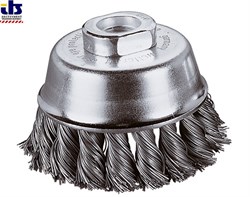 Щетка чашечная проволочная плетенная 75мм M14 INOX