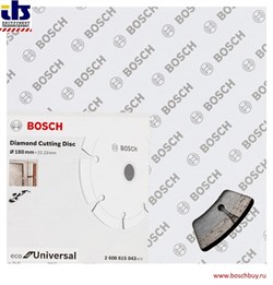 Алмазный круг 180х22 мм универс. сегмент. ECO UNIVERSAL BOSCH (сухая резка) (2608615043)