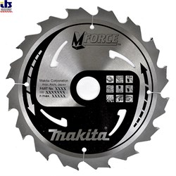 Пильный диск для дерева M-FORCE, 165x20x1.2x16T