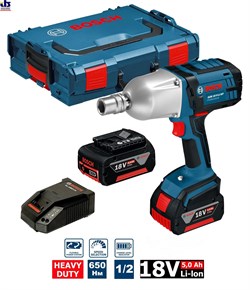 Гайковерт аккумуляторный BOSCH GDS 18 V-LI HT Professional (06019B130A) - фото 82663
