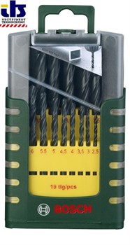 Набор сверл HSS-R (1-10мм) 19шт., BOSCH - фото 83197