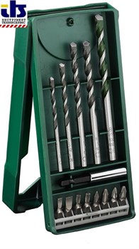 Набор сверл 3/4/5/6/8мм бит PH1/2 PZ1/2  S0.5 x 4/1.0 x 6 T20/25 Mini-X-Line с магнитным держателем, BOSCH - фото 83199