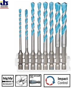 Impact Control Сверла Hex-9 MultiConstruction 3–8мм (сменная кассета для кейса), BOSCH
