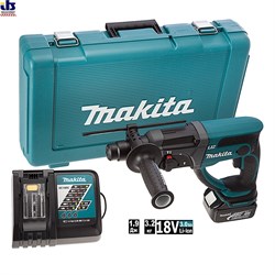 MAKITA DHR202RF Перфоратор аккумуляторный (18.0 В, 1 акк., 3.0 А/ч Li-Ion, 1.9 Дж, вес 3.5 кг) - фото 84008