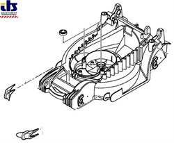 Корпус газонокосилки (F016104246)