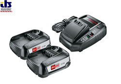 Аккумуляторный блок PBA 18 В 2х2,5Ah + зарядное AL 1830 CV, BOSCH - фото 85774