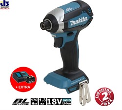 Аккум. шуруповерт MAKITA DTD 153 Z в кор.(18.0 В, 1 скор., 170 Нм, шурупы до 13 мм, 1 АККУМУЛЯТОР + ПДЗ,) (DTD153Z) - фото 85796