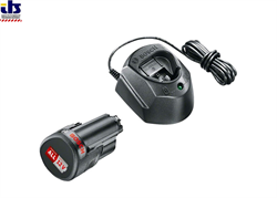 BOSCH StarterSet (1*PBA 12V (1.5 Ah) + GAL 1210CV) Комплект бытовой 12V: зарядное + 1 аккумулятор  картонная коробка - фото 86112