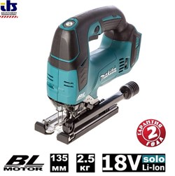 Лобзик аккумуляторный Makita DJV182Z (б\щет,18В,Li-ion,800-3500\м,х-26мм,рез-135мм,2.4кг,кор,компл пилок,4-маят,б\ак,з\у) - фото 86296