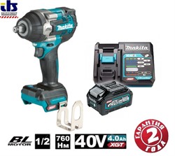 Гайковерт Makita TW007GZX1  аккумуляторный  (40V, 1*4,0Ah+DC40RA ,коробка)