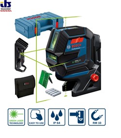 Нивелир лазерный BOSCH GCL 2-50 G (держатель RM10, крепление DK10, кейс), (0601066M02) - фото 88751