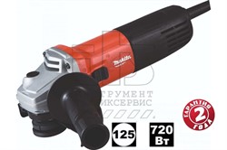 Углошлифмашина  M9508 720Вт/125мм, MAKITA - фото 91855