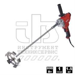 Дрель-миксер,800Вт,0-700об\м, M12\M14 -крепление насадки, 3.4кг,кор + Насадка - фото 92265
